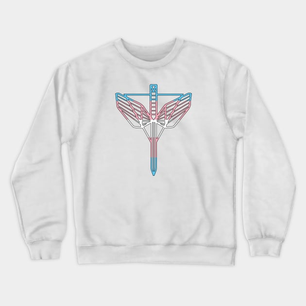 The Shield Symbol (Transgender) - Wynonna Earp Crewneck Sweatshirt by Queerdelion